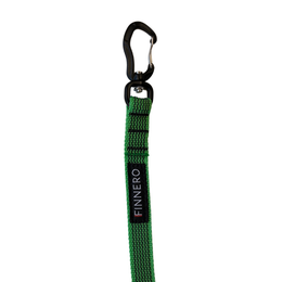 FINNERO Antislip leash, Wire-Gate Swivel lock - 2 cm * 300 cm | Green