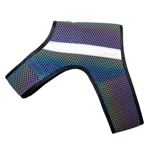 FINNERO GLOW Reflective vest for dogs - multicolor in darkness
